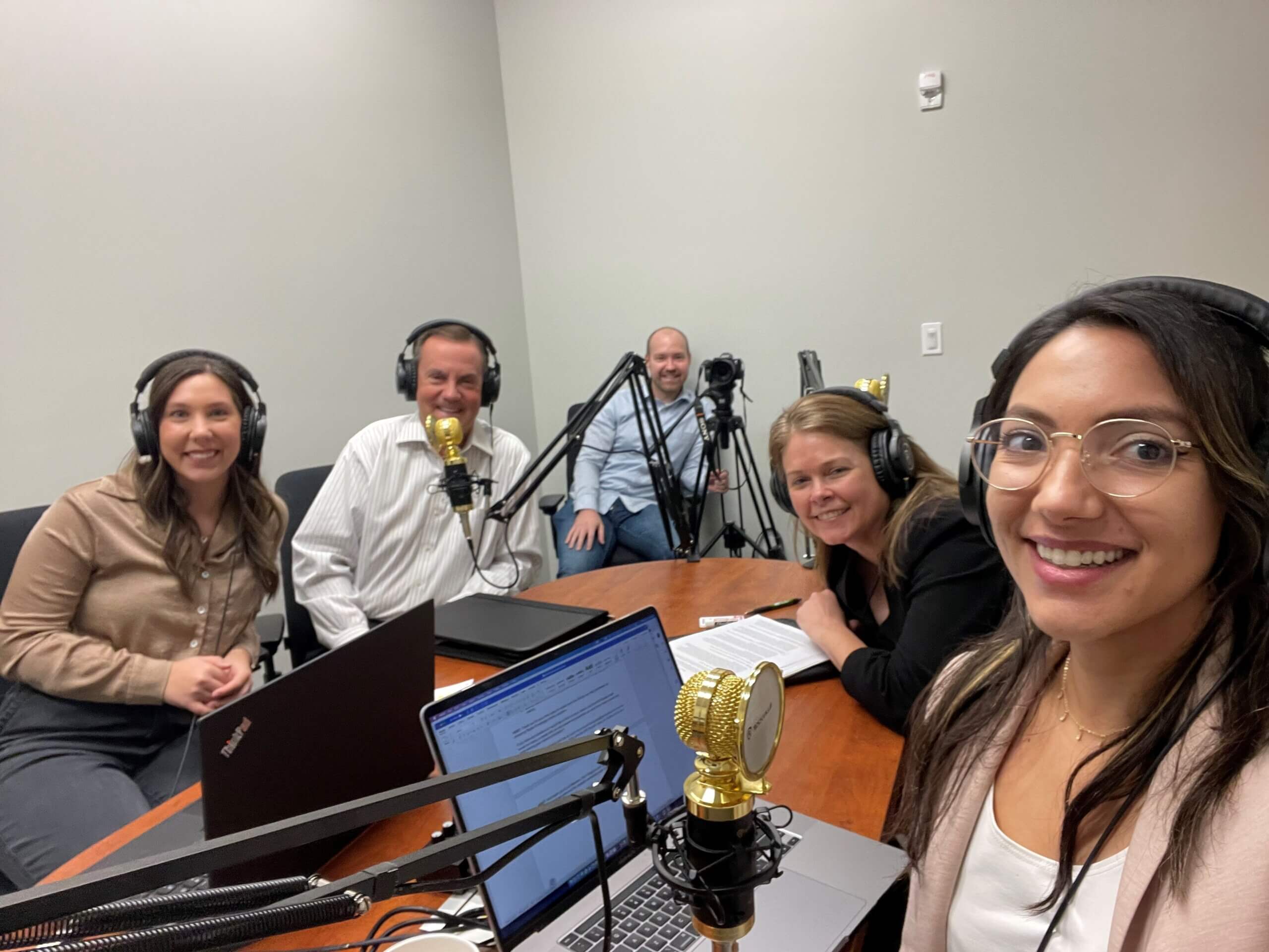 The PKF Mueller Team and Kavi Global in the Podcast Studio